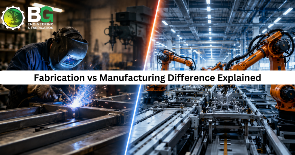 fabrication vs manufacturing difference